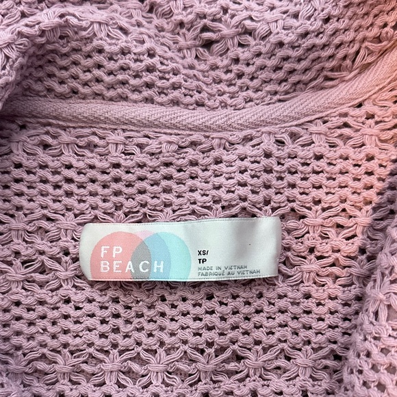 Free People Beach Light Purple Cover up - Picture 2 of 3